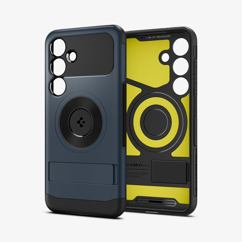 ACS07188 - Galaxy S24 Ultra Case Slim Armor (MagFit) in Metal Slate showing the back